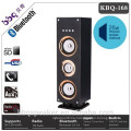 BBQ 25W 3000mAh build-in battery Wooden Tower Bluetooth Speakers USB FM Radio Best Remote control